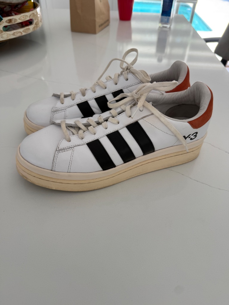 Adidas Y-3 Hicho White Casual Athletic Sneakers Nwt Size Men's 12.5